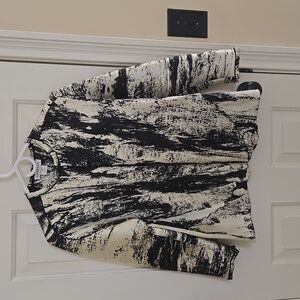 Emmelle elegant jacket, size small, black and white